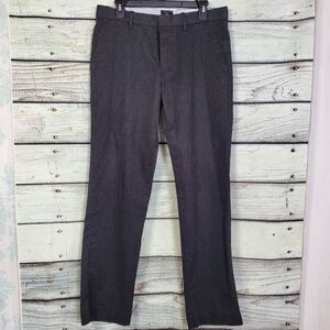 Gap Khakis Men's Tailored Straight Fit Pants 32x32 Charcoal Gray Dress Slacks